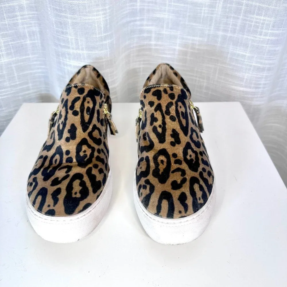 Steve Madden Glaammar Zip Platform Sneaker In Leopard 8